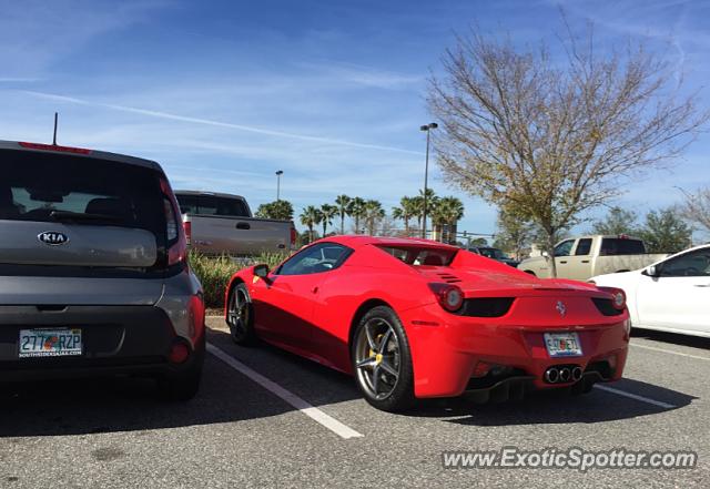 Ferrari 458 Italia spotted in Jacksonville, Florida