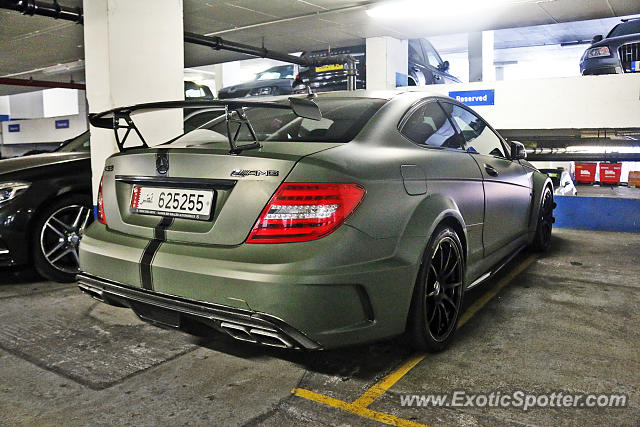 Mercedes C63 AMG Black Series spotted in London, United Kingdom