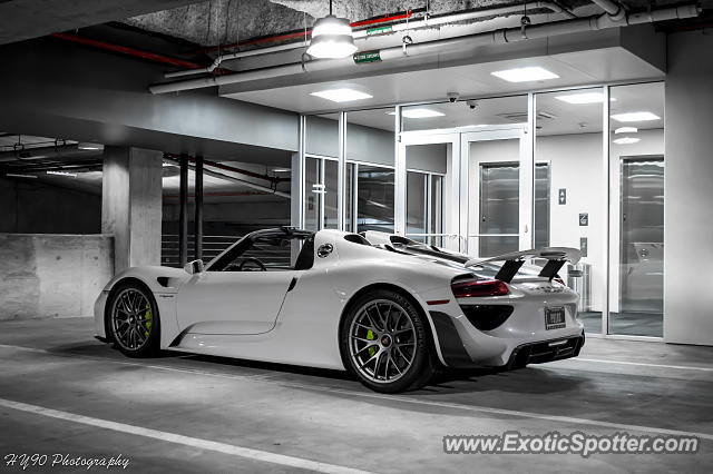 Porsche 918 Spyder spotted in Dallas, Texas