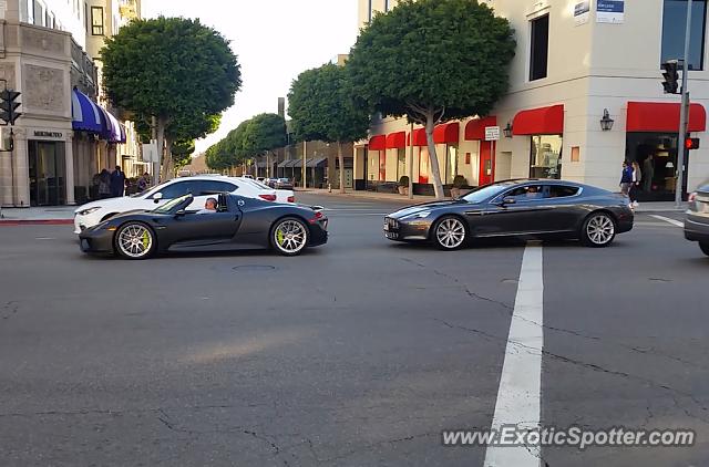 Aston Martin Rapide spotted in Beverly Hills, California