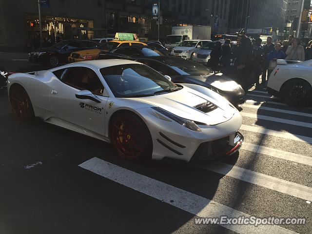 Ferrari 458 Italia spotted in New York City, New York