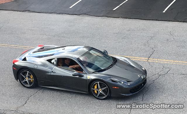 Ferrari 458 Italia spotted in North Stamford, Connecticut