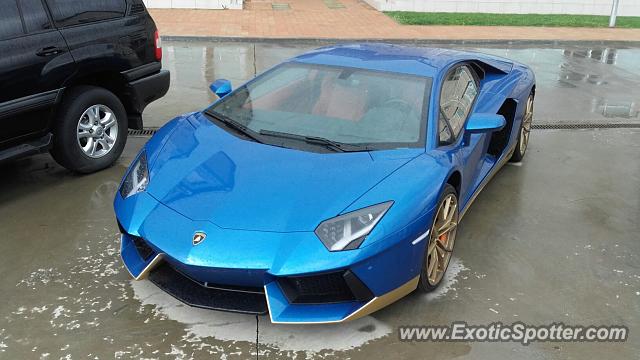 Lamborghini Aventador spotted in Sochi, Russia