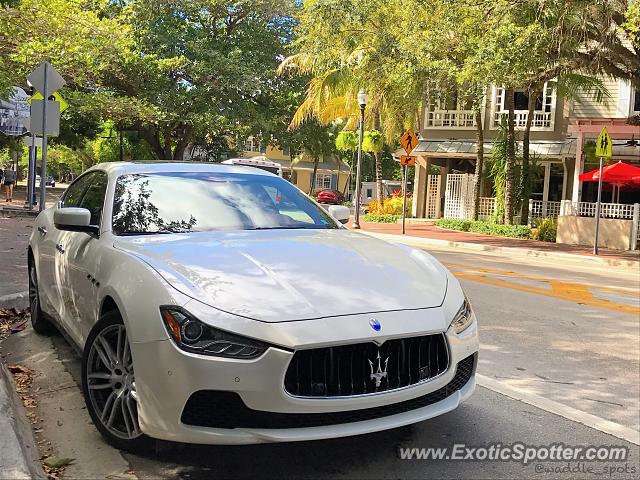 Maserati Ghibli spotted in Coconut Grove, Florida