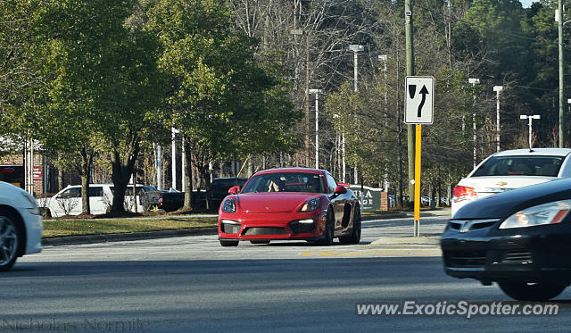 Porsche Cayman GT4 spotted in Apex, North Carolina
