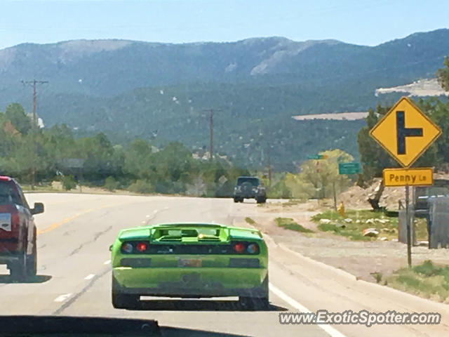 Lamborghini Diablo spotted in Cedar Crest, New Mexico