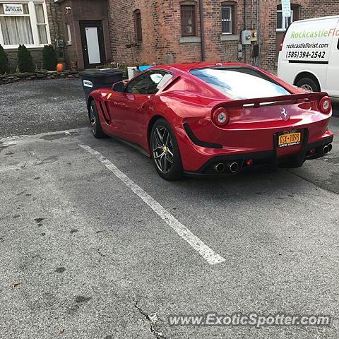 Ferrari F12 spotted in Canandaigua, NY, United States