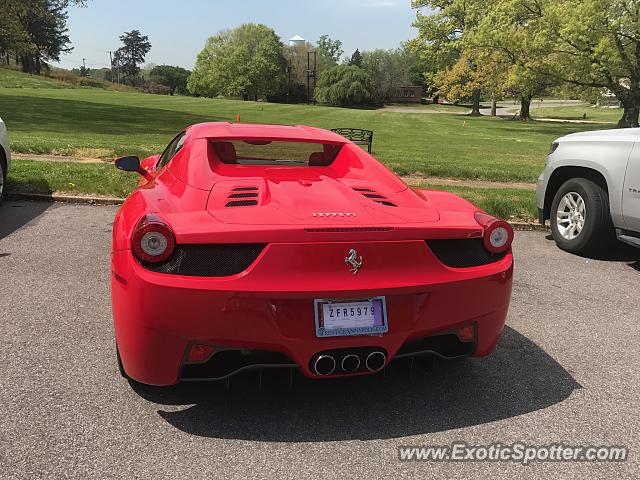 Ferrari 458 Italia spotted in Bowie, Maryland