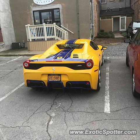 Ferrari 458 Italia spotted in Canandaigua, New York