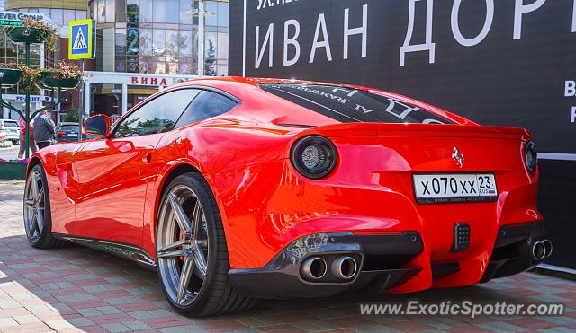Ferrari F12 spotted in Sochi, Russia