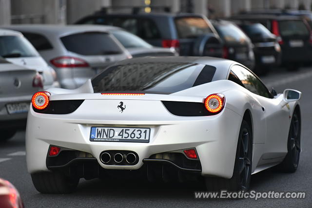 Ferrari 458 Italia spotted in Warsaw, Poland