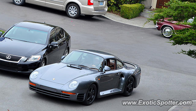 Porsche 959 spotted in Pebble Beach, California