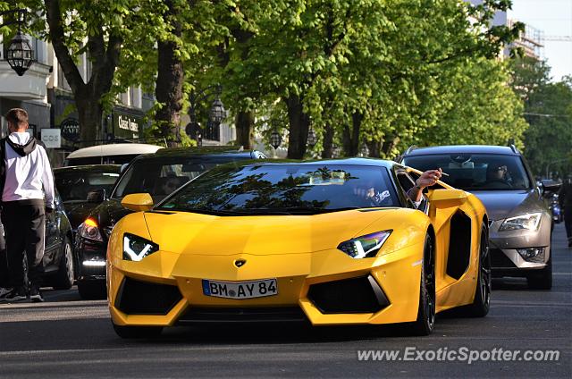 Lamborghini Aventador spotted in Düsseldorf, Germany