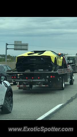 Lamborghini Aventador spotted in Sterling Heights, Michigan