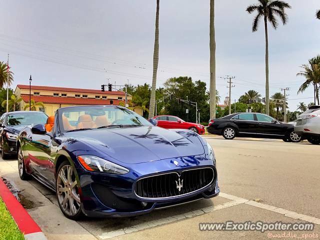 Maserati GranCabrio spotted in Palm Beach, Florida