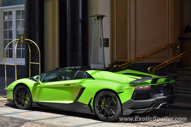 Lamborghini Aventador spotted in Beverly Hills, California