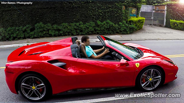 Ferrari 488 GTB spotted in São Paulo, Brazil