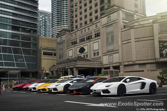 Lamborghini Aventador spotted in Kuala Lumpur, Malaysia