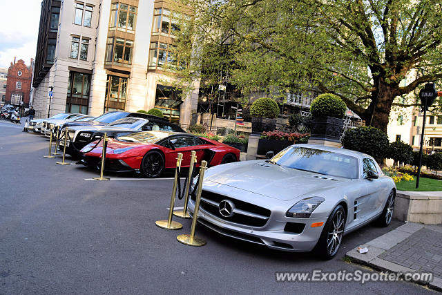 Mercedes SLS AMG spotted in London, United Kingdom