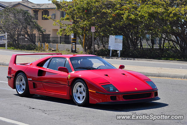 Ferrari F40 spotted in Malibu, California
