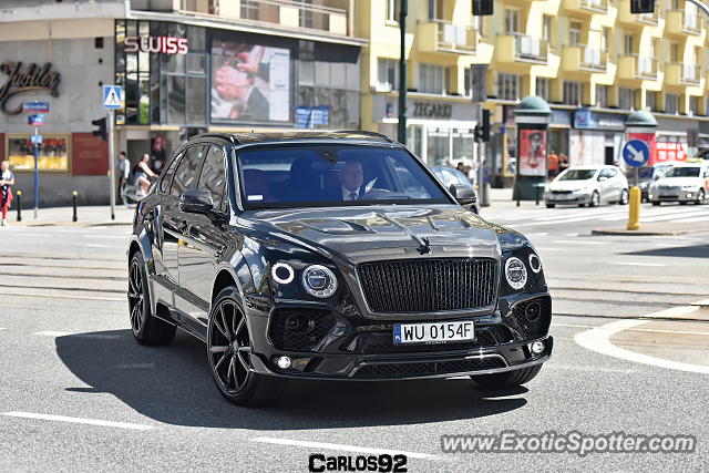 Bentley Bentayga spotted in Warsaw, Poland
