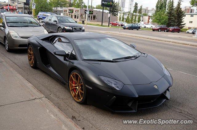Lamborghini Aventador spotted in Edmonton, Canada