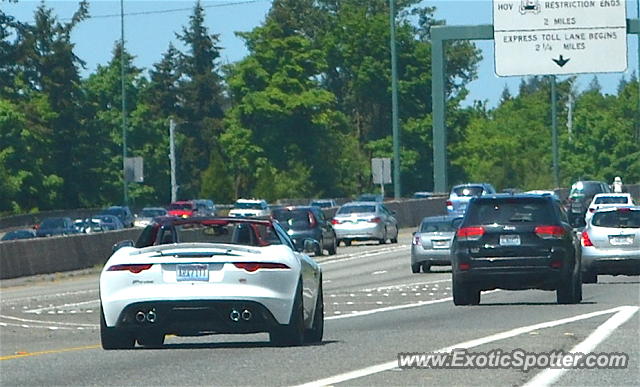 Jaguar F-Type spotted in Bellevue, Washington