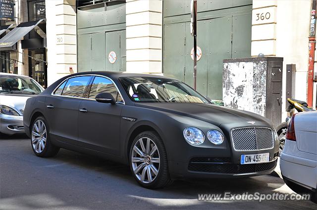 Bentley Flying Spur spotted in Paris, France