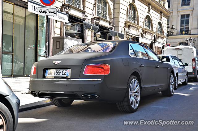 Bentley Flying Spur spotted in Paris, France