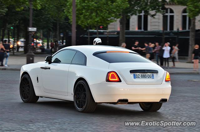 Rolls-Royce Wraith spotted in Paris, France
