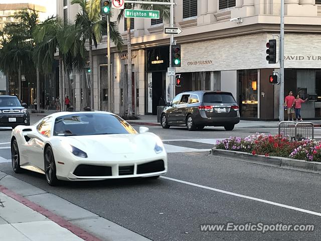Ferrari 488 GTB spotted in Beverly hills, California