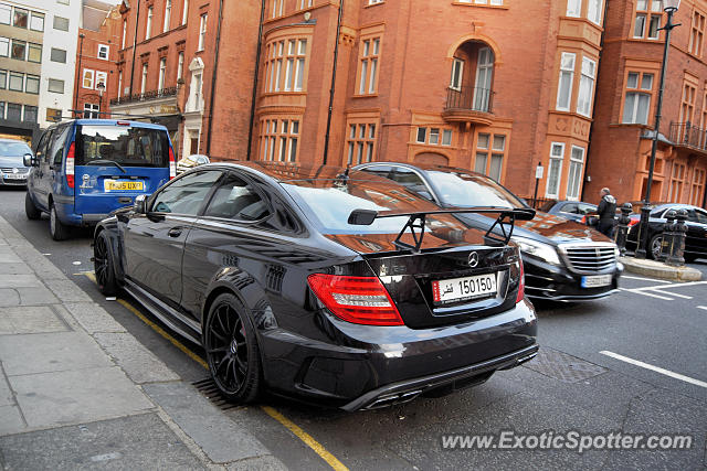 Mercedes C63 AMG Black Series spotted in London, United Kingdom