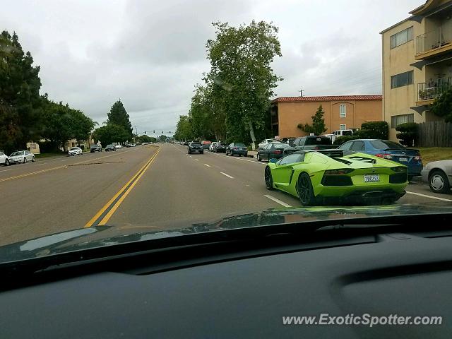 Lamborghini Aventador spotted in San Diego, California