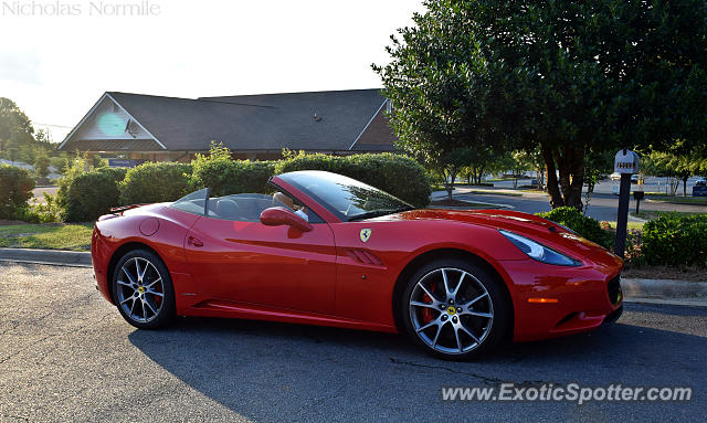 Ferrari California spotted in Weddington, North Carolina