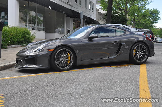 Porsche Cayman GT4 spotted in Greenwich, Connecticut