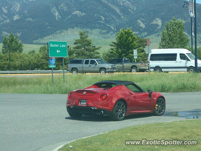 Alfa Romeo 4C spotted in Bozeman, Montana