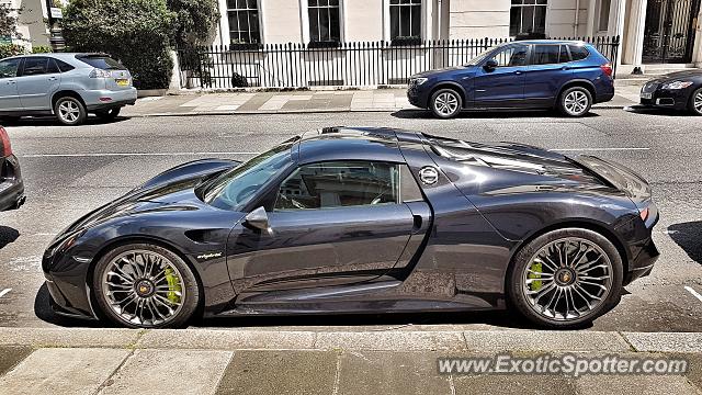 Porsche 918 Spyder spotted in London, United Kingdom