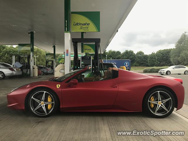 Ferrari 458 Italia spotted in Preston, United Kingdom