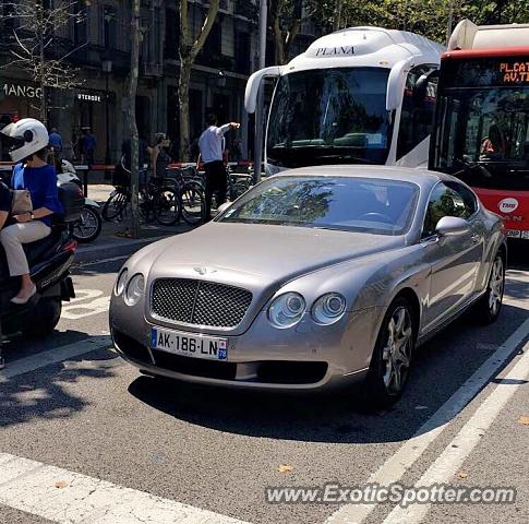 Bentley Continental spotted in Barcelona, Spain
