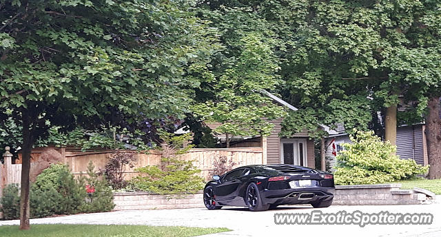 Lamborghini Aventador spotted in London, Ontario, Canada