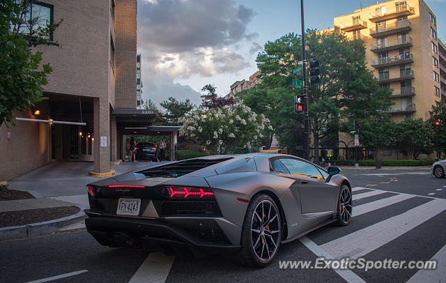 Lamborghini Aventador spotted in Washington D.C., United States