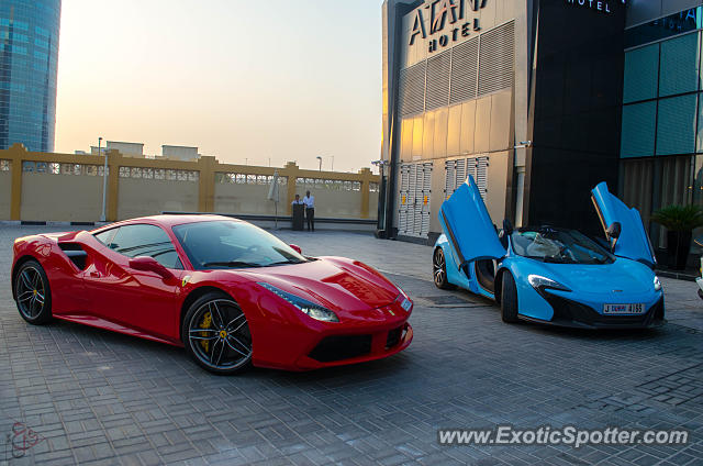 Ferrari 488 GTB spotted in Dubai, United Arab Emirates