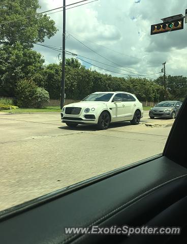 Bentley Bentayga spotted in Dallas, Texas