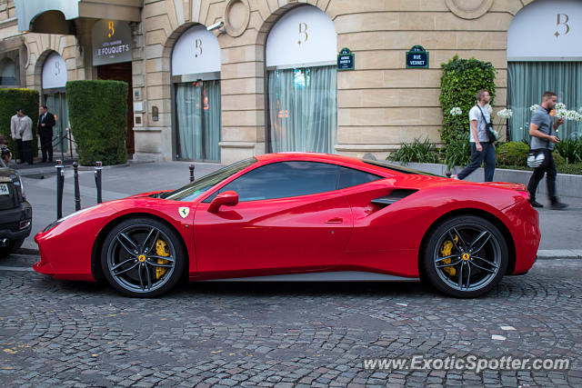 Ferrari 488 GTB spotted in Paris, France