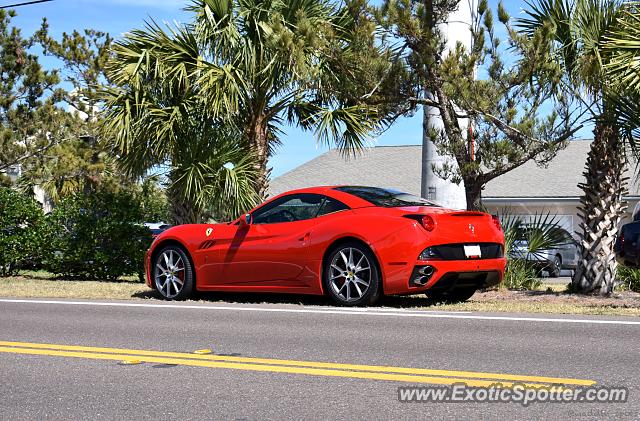 Ferrari California spotted in Amelia Island, Florida