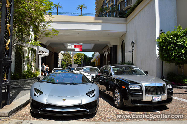 Lamborghini Aventador spotted in Beverly Hills, California