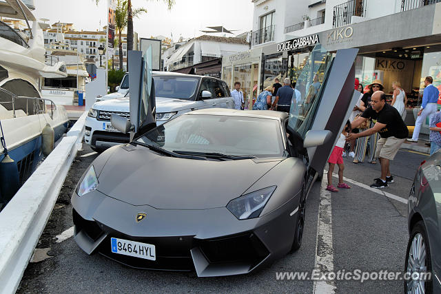Lamborghini Aventador spotted in Puerto Banus, Spain