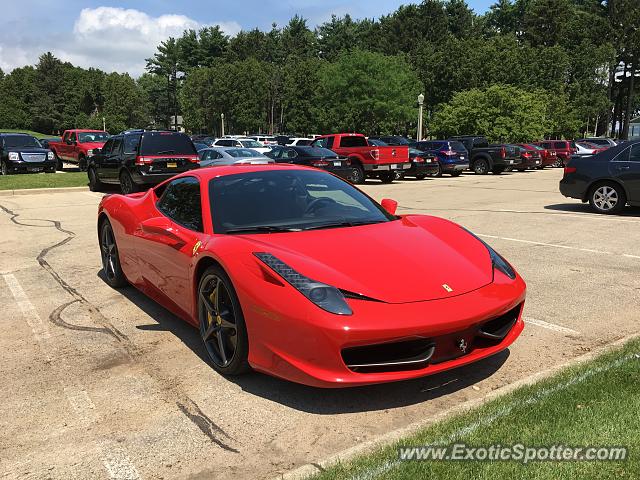 Ferrari 458 Italia spotted in Middleton, Wisconsin