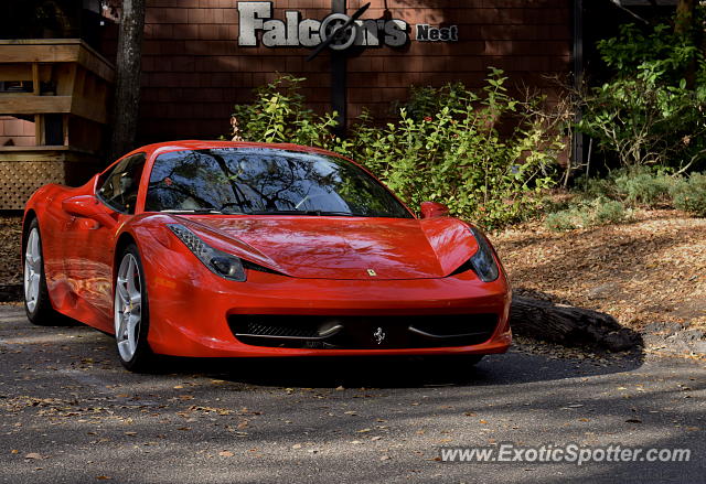 Ferrari 458 Italia spotted in Amelia Island, Florida