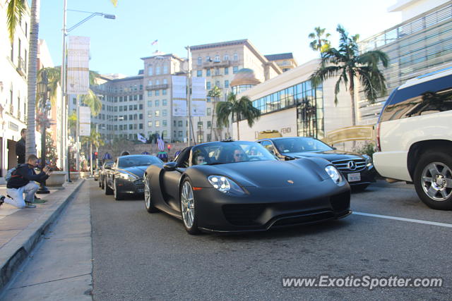 Porsche 918 Spyder spotted in Beverly Hills, California